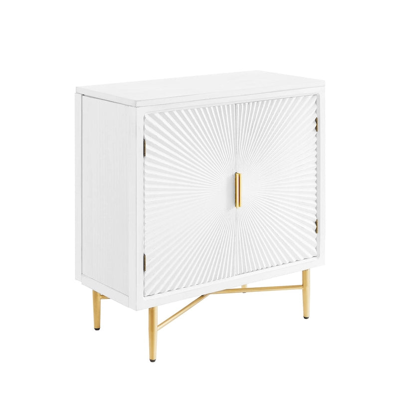 Art Leon Textured Wood Sideboard Accent Cabinet