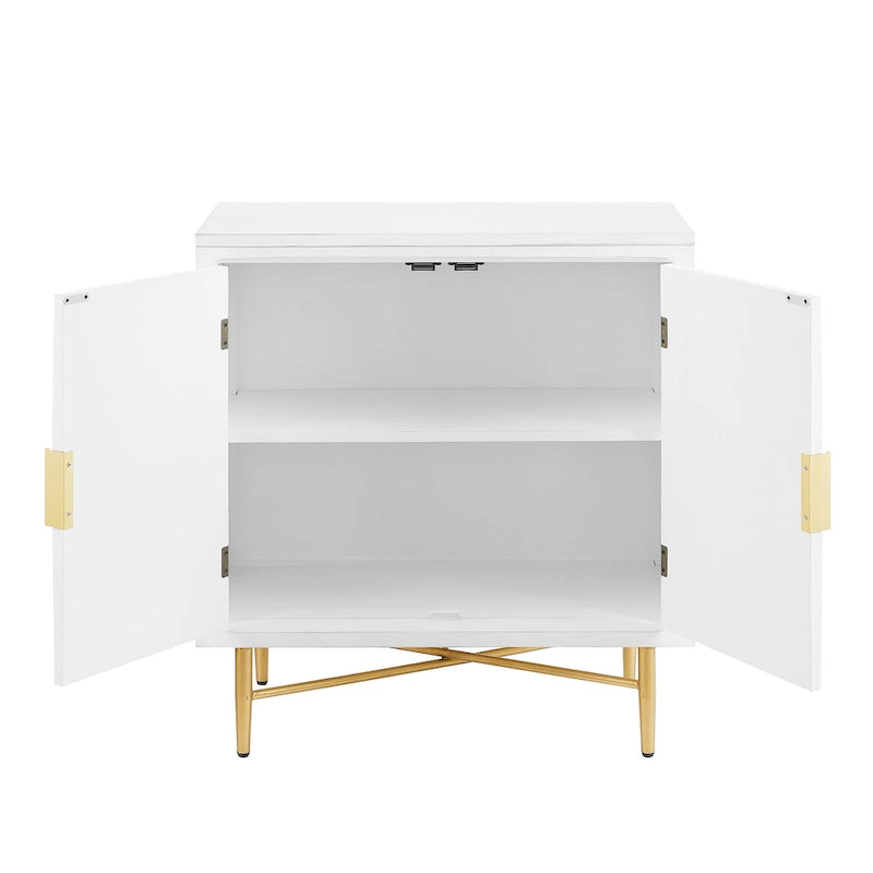 Art Leon Textured Wood Sideboard Accent Cabinet