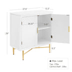 Art Leon Textured Wood Sideboard Accent Cabinet