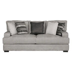 Furniture of America Aiden Contemporary Track Arms Sofa with Loose Back Pillows and Wooden Legs